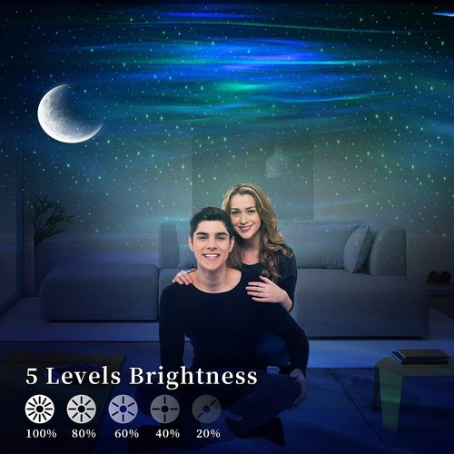Aurora Star Projector Lights with Bluetooth Music Speaker Projection Night Light - 第 23/37 張圖片