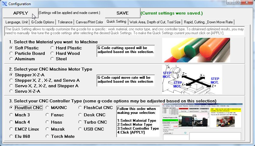 CAD CAM Software RoutCad to Generate G-Code for Mach 3, EMC2 for CNC ...