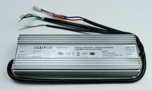 Lot=13 Dimmable 200W LED Drivers 100-277V In, 143-285VDC Out Power Supply LXD200