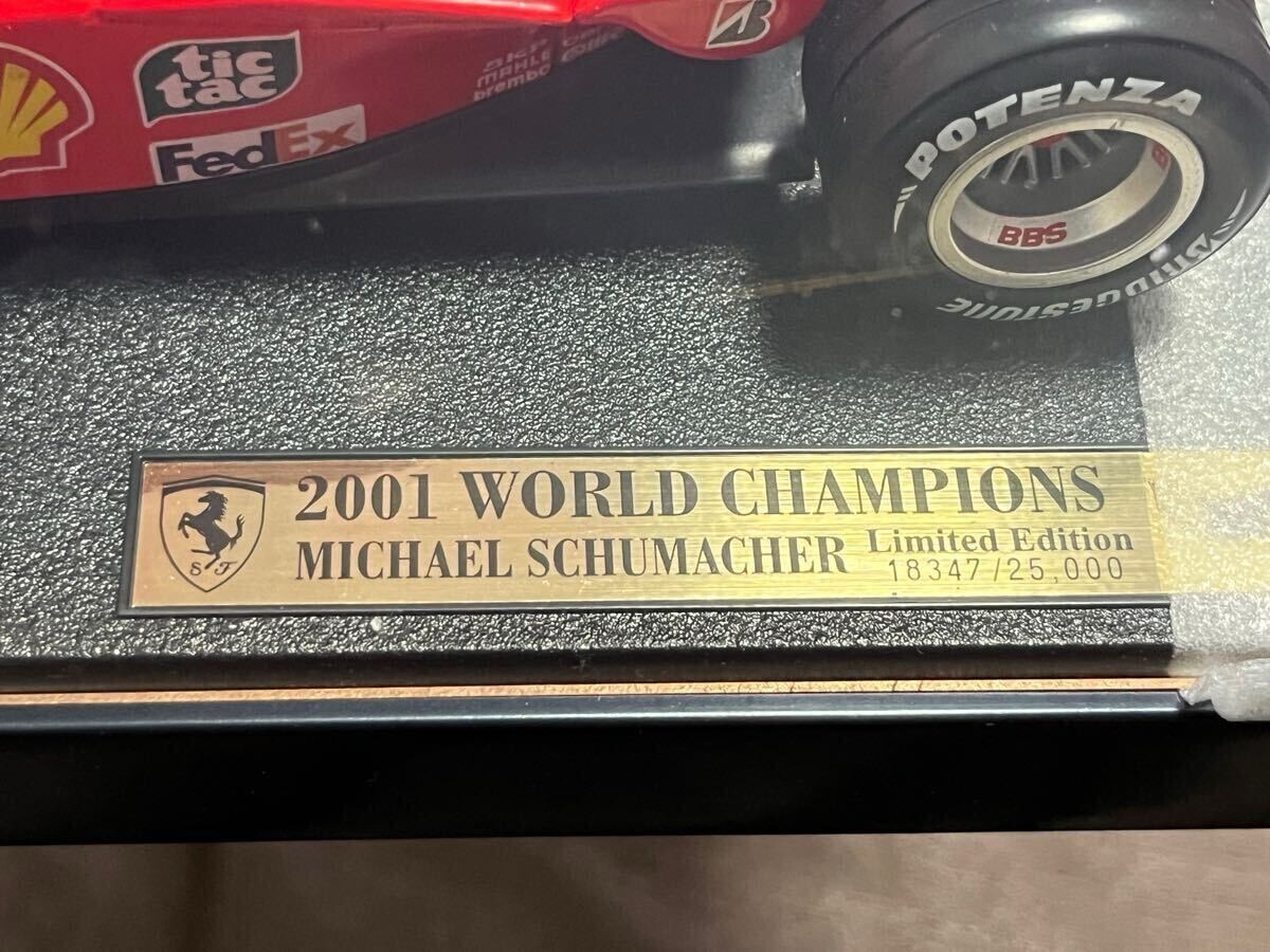 日本最大級 1/18 Hot Champion World M.Schumacher 2001 F1 Ferrari Wheels Minicar