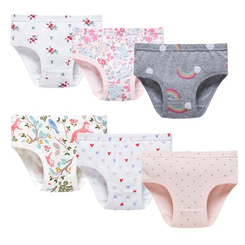 Baby Soft Cotton Panties Little Girls'Briefs Toddler Underwear Pack of 6 2-3T... - Picture 3 of 6
