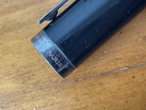 Vintage S. T. Dupont Fidelio Lacquered Black with Silver Trim Ballpoint Pen - Picture 7 of 14