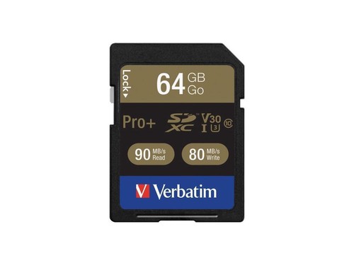 Verbatim Memory Card SDXC 90MB/s Read Speed 64GB BK/GD 49197 - Picture 12 of 12