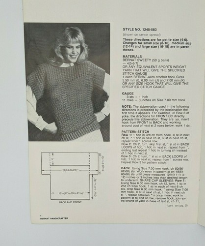 Bernat Knitting & Crochet Pattern Book 583 Popovers - Picture 3 of 3