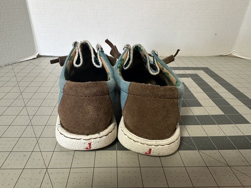 Justin Boots Hazer Moc Toe Slip Ons Womens Blue Flats Casual JL170 Size 8M - Picture 4 of 10