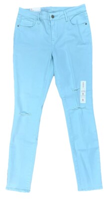 Old Navy Rockstar Super Skinny Ankle Mid Rise Teal Womens Jeans Size 8 NEW*