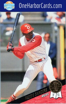 1993 Leaf Cincinnati Reds Baseball Card #428 Reggie Sanders | eBay