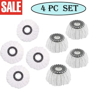 Lot-of-4-Microfiber-Mop-Head-Refill-Replacement-for-Magic-Mop-360-Spin