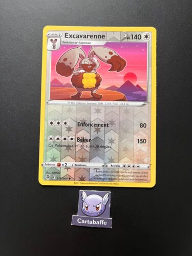 Carte Pokémon Excavarenne 215/264 Reverse EB08 Poing de Fusion NEUF - Photo 1/1