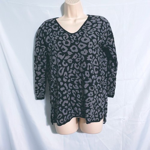 Dana Buchman Animal Print Sweater Size L - 第 1/3 張圖片