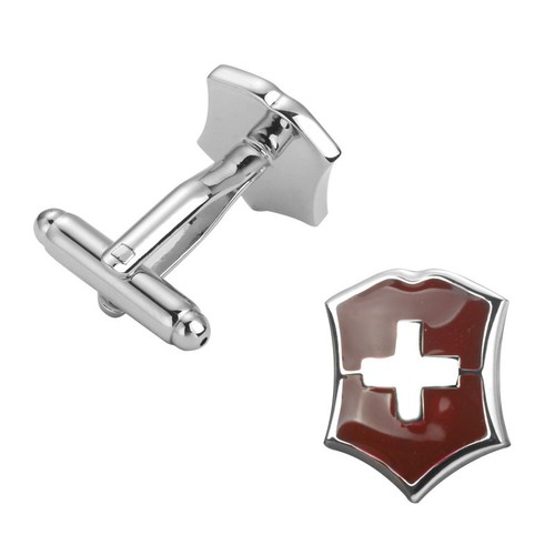 Gemelos camisa, cruz plateada fondo rojo, suiza, BBC - ENVIO GRATIS a ESPAÑA - Bild 3 von 5