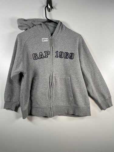 Gap Kids Unisex Full Zip Spell Out Logo Outdoor Fleece Sweatshirt Hoodie Sz XL - Picture 1 of 10