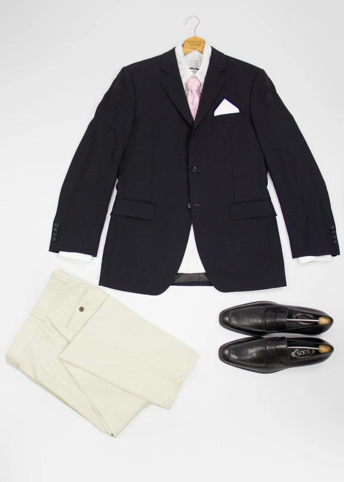 Dolce Gabbana Navy Blue Wool Blazer, US 38/EU 48 - Image 2 of 4