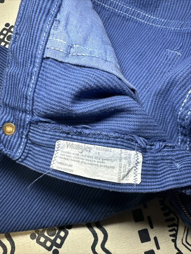 Vintage Wrangler Blue Stripe Shorts Boys 14- Made In The USA - Picture 6 of 10