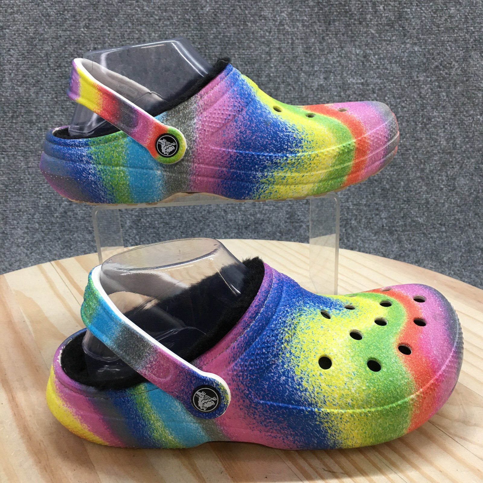 Women's Crocs Classic Lined Spray Dye Clog - Multicolor - Size 7W/5M - Style 208045-image
