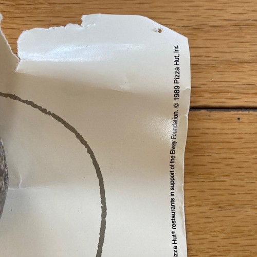 John Elway Hunk Poster 1989 Pizza Hut Denver Bronco QB RARE FULL SIZE LARGE - Picture 9 of 13