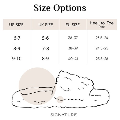 Signature Womens Fur Slippers Cozy Mink House shoes Indoor Outdoor - Picture 48 of 105