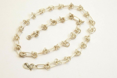 Chunky 925 Sterling Silver Chain Necklace. 50 grams, 50 cm/19.7" - Imagen 9 de 12