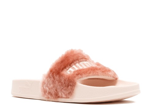PUMA X FENTY Pink Faux Fur SLIDES New 362266-04 women - Picture 3 of 5
