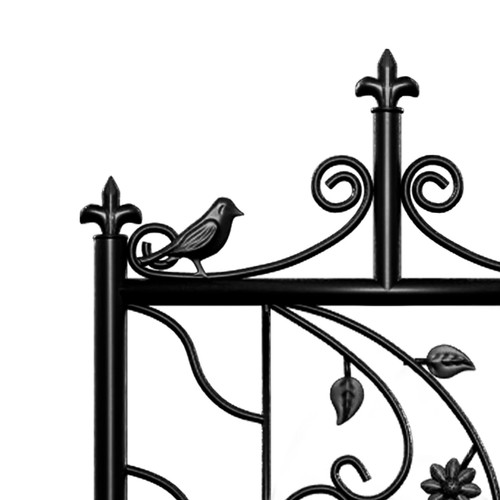 Garden Trellis Decorative Tall Metal Fence Black Lattice Panel Yard Corner - Picture 17 of 24