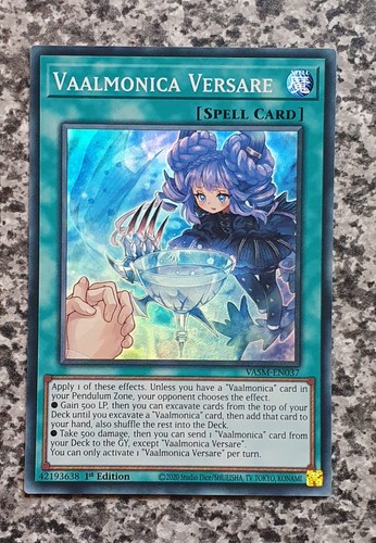 Yugioh Valiant Smashers VASM Super Rare 1st Edition MINT - Bild 12 von 15
