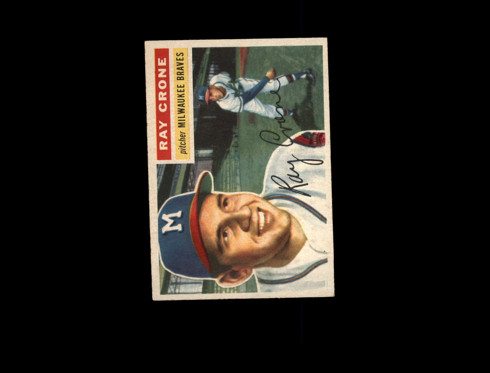 1956 Topps 76 Ray Crone White Back EX-MT #D1,288367