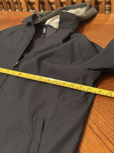 Volcom Mens Hooded Jacket Size L Blue/Gray Long Sleeve Full Zip Outerwear - Picture 12 of 12