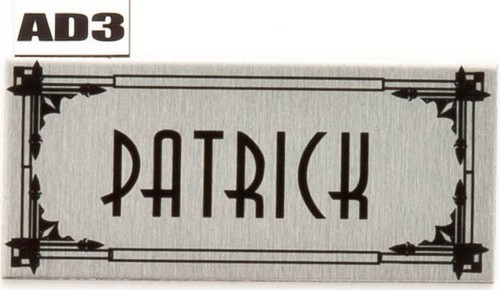 House Sign Plaque Personalised Name Plate Door Number Art Deco Nameplate - Picture 4 of 10