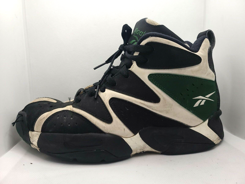 Reebok Kamikaze I MID  V60362  Size 8.5 Men’s Green White Black             C6 - Picture 9 of 10