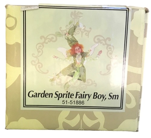 Mark Roberts Garden Sprite Fairy Boy pequeño edición limitada certificado de autenticidad 51-51886 nuevo en caja - Imagen 7 de 7