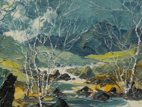 Charles Wyatt Warren (Welsh) - Original Oil Painting - Afon Llugwy, North Wales. - Picture 4 of 11