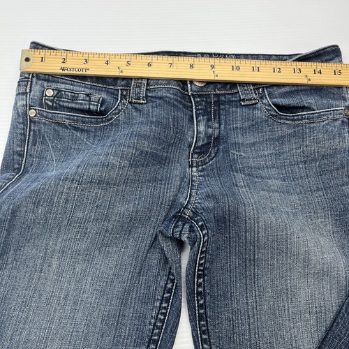 Refuse Boom Boom Jeans Damen Größe 9 Stretch Low-Rise ausgestellt 32x29 Boho Hippie - Bild 12 von 17