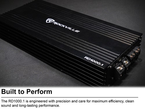Rockville RD1000.1 1000w RMS @ 1 Ohm (4000w Peak) Mono Amplifier Car Audio Amp - Picture 9 of 12