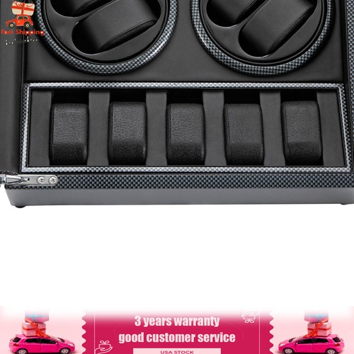 Rotación Automática 8 Relojes Enrollador Caja con 5 Relojes Pantalla Almacenamiento Luz LED - Imagen 9 de 24