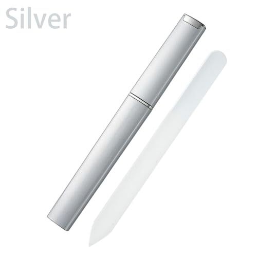 Glass Nail File Set of 4, Nail File Light green+Silver+Black+Sapphire blue - Picture 3 of 7