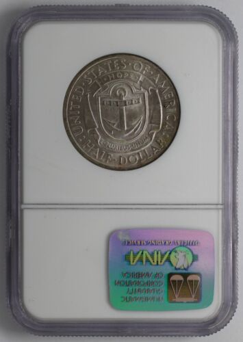 1936 PDS Rhode Island Silver Half Dollar Set NGC MS 66 Consecutive Cert Numbers - Picture 8 of 15