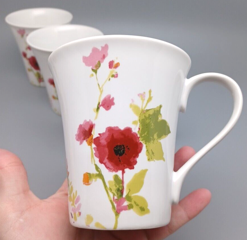 Juego de 4 222 Quinta TAZA “Thea” Fine China PTS International Floral 4” Alto - Imagen 2 de 7