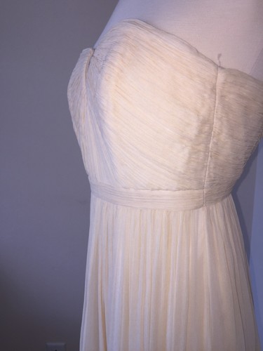 JCrew Silk Chiffon Nadia Gown $518 00 Champange Ivory bridesmaid formal 03140 - Picture 7 of 11