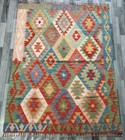 Handmade Afghan/Turkish Kilim Rug , Wool Kilim Rug, Size 202x150 CM