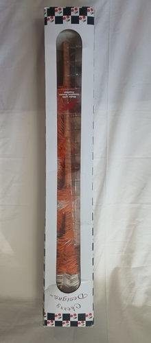 Albero di Natale arancione e bianco UT TENNESSEE Vols piuma d'oca 23" disegni ciliegia - Foto 5 di 14