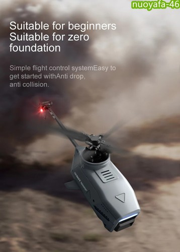 2.4G 8K 2-Camera 6Axis Gyro WiFi Helicopter Wide Angle Camera Spy Drone RC Plane - Picture 4 of 22