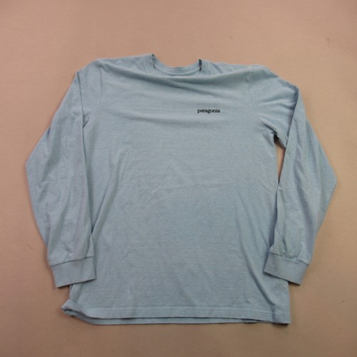 Patagonia Shirt Herren Small Langarm Rundhals Outdoor Blau Pullover
