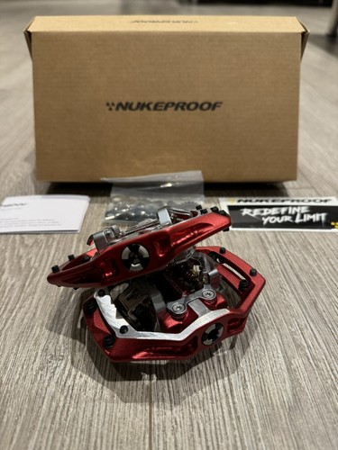 Nukeproof Horizon CS CrMo Trail - Clipless Pedals - RED RRP £110 3 - Picture 3 of 3