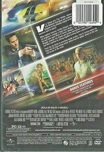 New & Sealed - DVD Fast & Furious (DVD, 2009) Paul Walker, Vin Diesel - Picture 2 of 2
