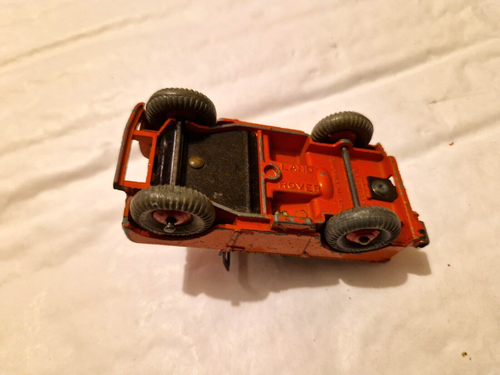 VINTAGE 1960'S DINKY TOYS 340 ORANGE LAND ROVER DIECAST MODEL CAR - Picture 3 of 3