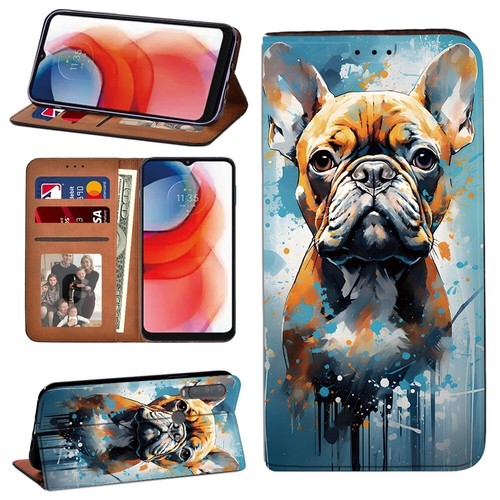 Printed Leather Flip Wallet Book Cover Case Fit Alcatel 1C 1S 1V 3L (2020) Phone - Picture 12 of 16