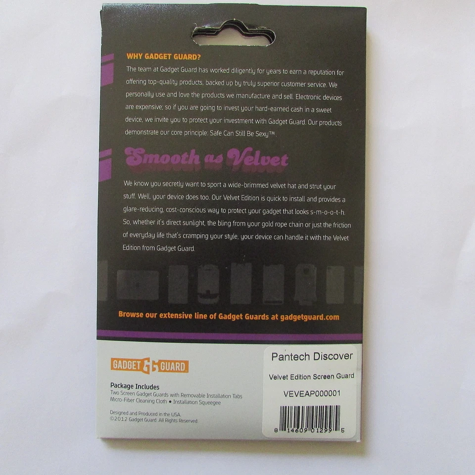 Gadget Guard Anti Glare Screen Protector- Pantech Discover P9090 Brand New - Image 2 of 4
