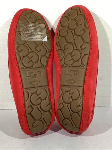 UGG Women’s Size 7 EU 38 Samba Red Ansley Suede Lined Slippers AJ-114 - Picture 8 of 9