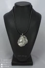 Rough Collie silver covered necklace, high quality keychain Art Dog