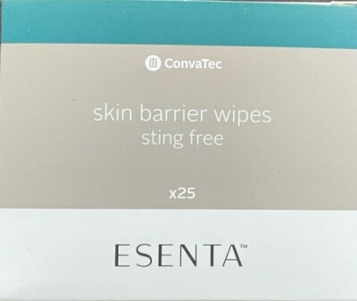 ConvaTec 423392 Esenta Skin Barrier Wipes Sting Free Box of 25